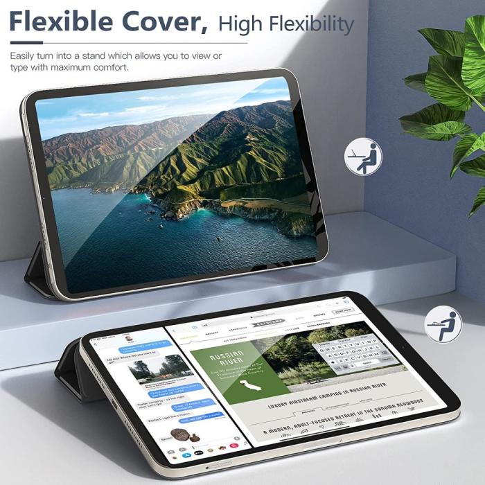 Bild 5,  iPad Mini 2024/2021 2in1 Magnetiskt Fodral Svart