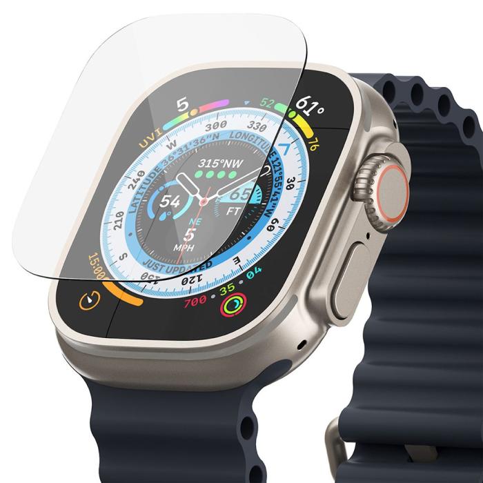 Bild 2, Ringke Ringke 4-PACK Härdat Glas ID Skärmskydd Apple Watch Ultra 49 mm