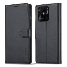 LC.IMEEKE LC.IMEEKE Xiaomi Redmi 10C Fodral L&auml;der Svart