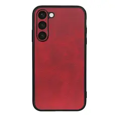  Samsung Galaxy S23 Plus Skal L&auml;derbelagt R&ouml;d