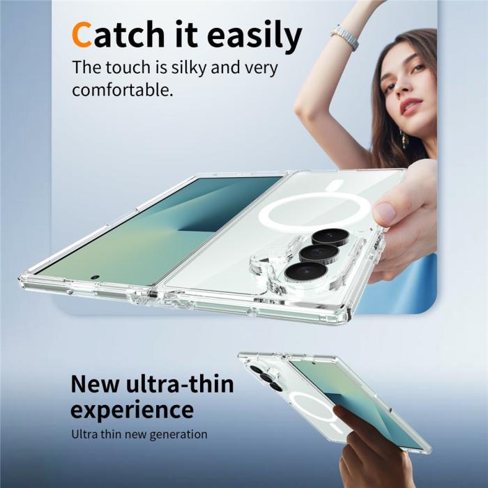 Bild 5,  Samsung Galaxy Z Fold 8 Ultra Skal MagSafe TPU Transparent