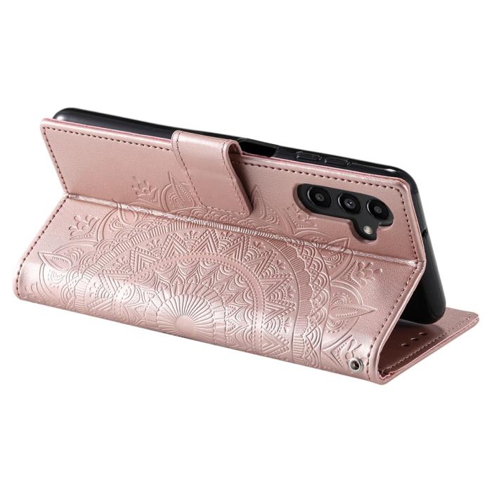 Bild 4,  Samsung Galaxy S25 FE Fodral Mandala Läder Roséguld