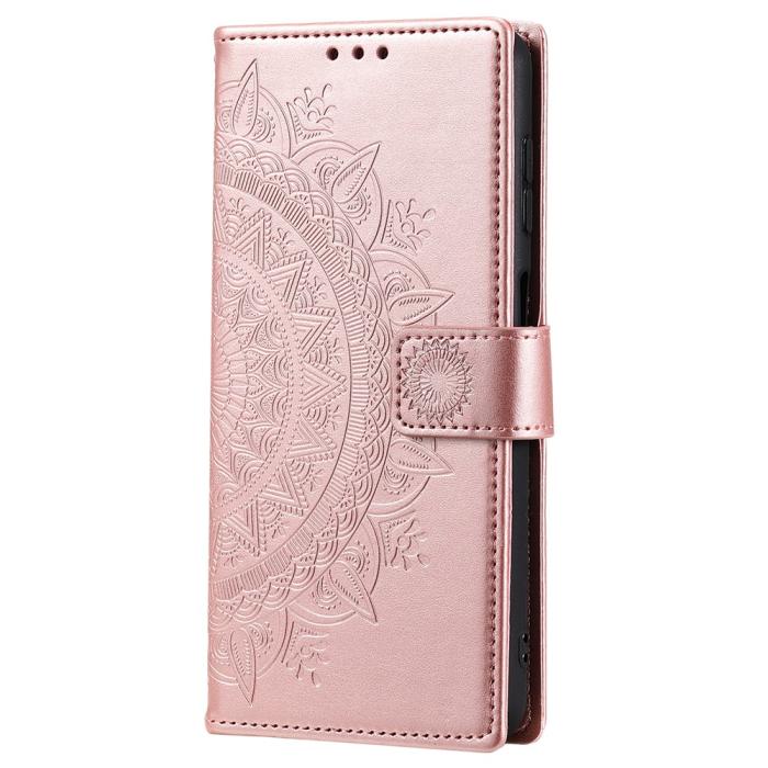 Bild 5,  Samsung Galaxy S25 FE Fodral Mandala Läder Roséguld