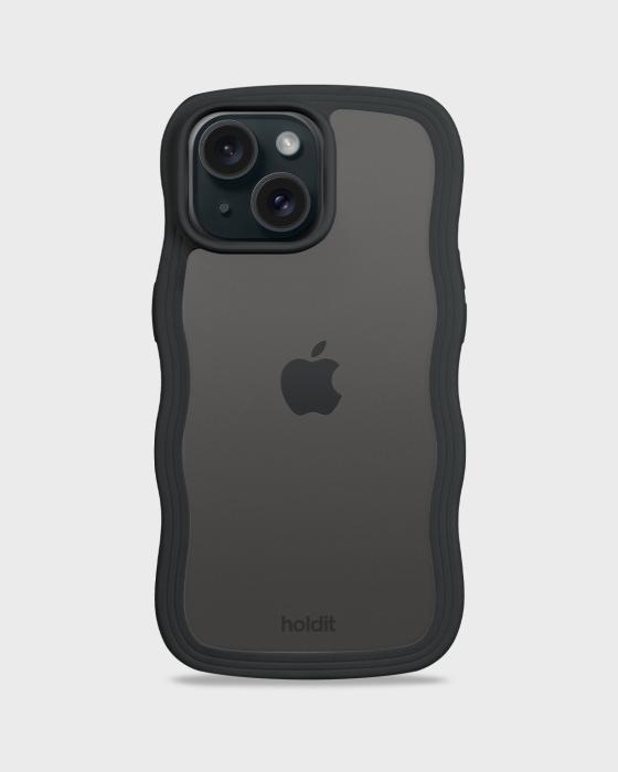 Bild 2, holdit holdit iPhone 15 / 14 / 13 Skal Wavy Svart/Transpa