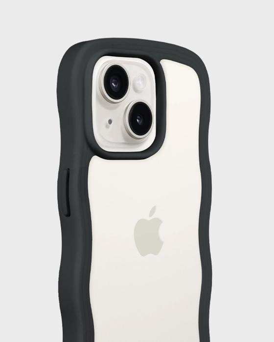 Bild 5, holdit holdit iPhone 15 / 14 / 13 Skal Wavy Svart/Transpa