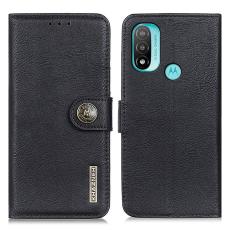 KHAZNEH KHAZNEH Motorola Moto E20 / E40 Fodral L&auml;der Svart