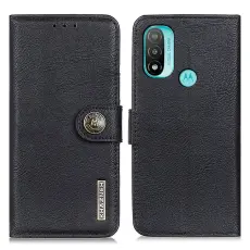 KHAZNEH KHAZNEH Motorola Moto E20 / E40 Fodral L&auml;der Svart