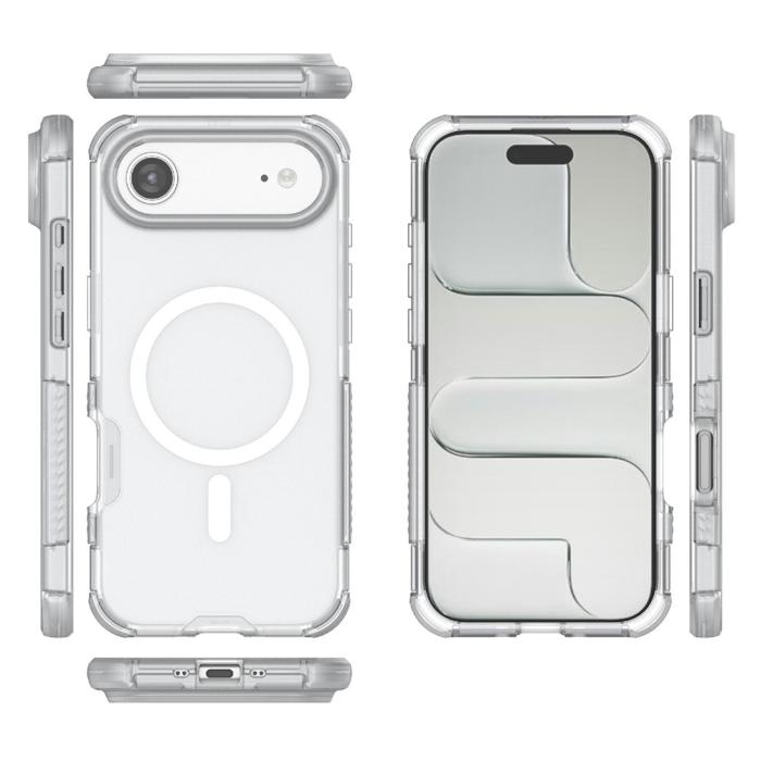 Bild 5,  iPhone Air Skal MagSafe Shockproof Hybrid Vit