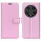  Xiaomi 14 Ultra Fodral Litchi Läder Ljus Rosa