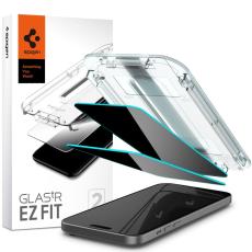 Spigen Spigen iPhone 16 / 15 2-PACK GLAS.tR "Ez Fit" Sk&auml;rmskydd Privacy