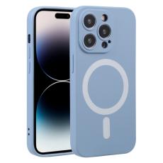  iPhone 15 Pro Max Skal MagSafe Liquid Silikon Lilagr&aring;