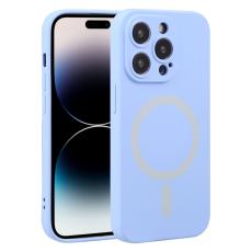  iPhone 15 Pro Max Skal MagSafe Liquid Silikon Ljus Lila