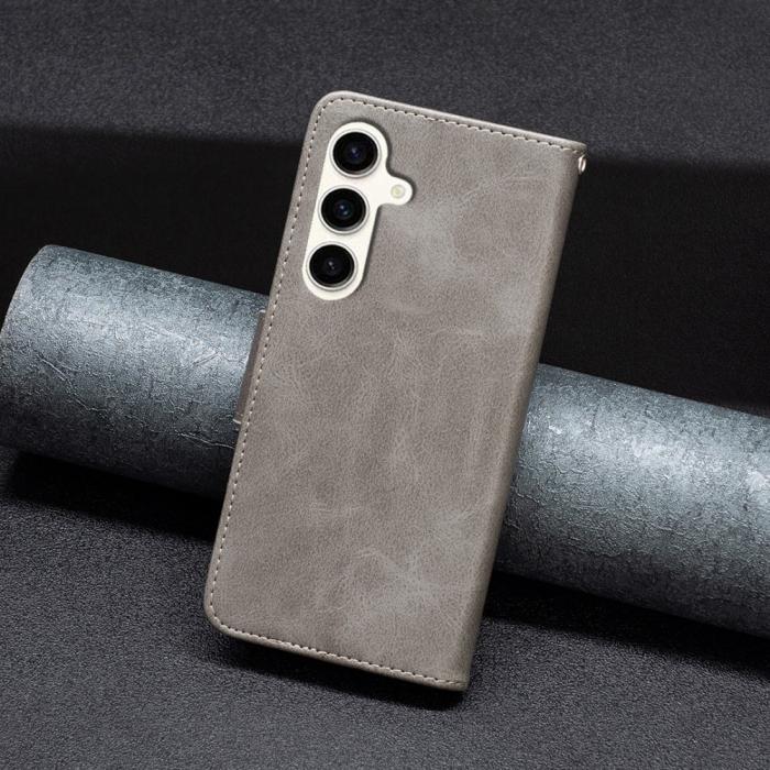 Bild 6,  Samsung Galaxy S24 FE Fodral Läder Grå