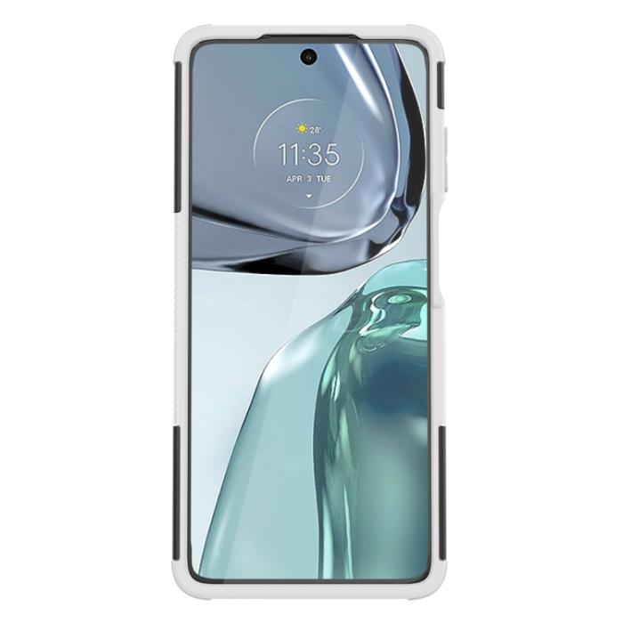 Bild 3,  Motorola Moto G62 5G Skal Ultimata Stöttåligt med Stöd Vit