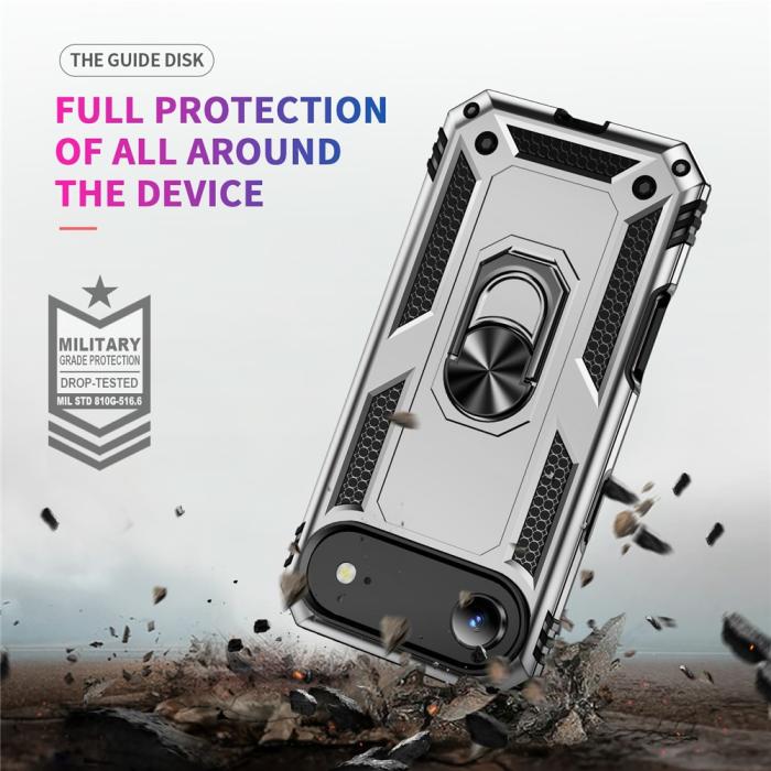 Bild 5,  iPhone Air Skal Shockproof Hybrid Ring Silver