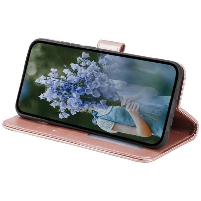 Bild 3,  Xiaomi Redmi Note 14 5G Fodral Mandala Läder Roséguld