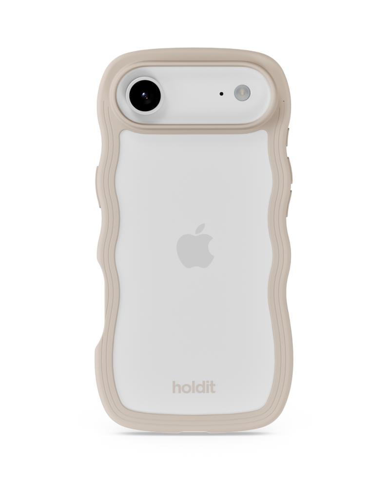 holdit holdit iPhone Air Mobilskal Wavy Light Beige/Transparent