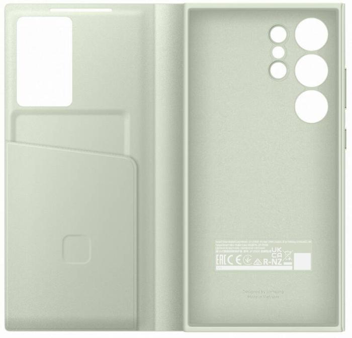 Bild 4, Samsung Samsung Galaxy S24 Ultra Fodral Smart Clear View Light Green