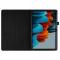  Samsung Galaxy Tab S7 Plus / Tab S8 Plus Litchi Läder Fodral Svart