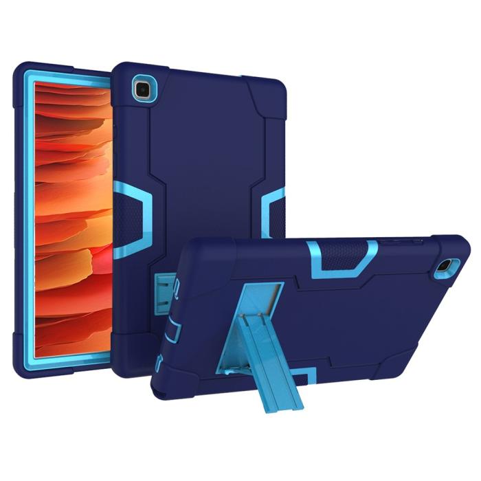 Bild 5,  Samsung Galaxy Tab A7 10.4 Skal Shockproof Hybrid Med Kickstand Blå/Ljus Blå