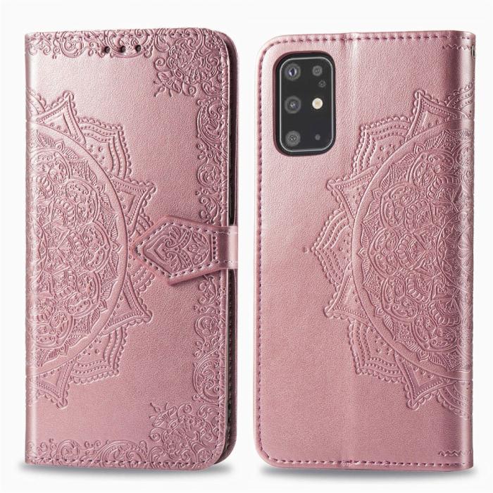 Bild 4,  Samsung Galaxy S20 Plus - Mandala Plånboksfodral - Roséguld