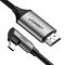 UGREEN UGREEN 1.5m 4K 60Hz USB-C - HDMI Kabel Elbow Svart