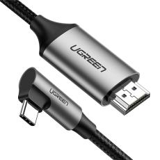 UGREEN UGREEN 1.5m 4K 60Hz USB-C - HDMI Kabel Elbow Svart