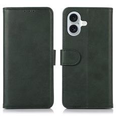  iPhone 16 Fodral L&auml;der Gr&ouml;n