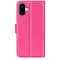  iPhone 16 Plus Fodral Litchi Läder Rosa