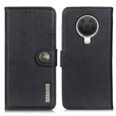 KHAZNEH KHAZNEH Nokia G10 / G20 Fodral Retro L&auml;der Svart