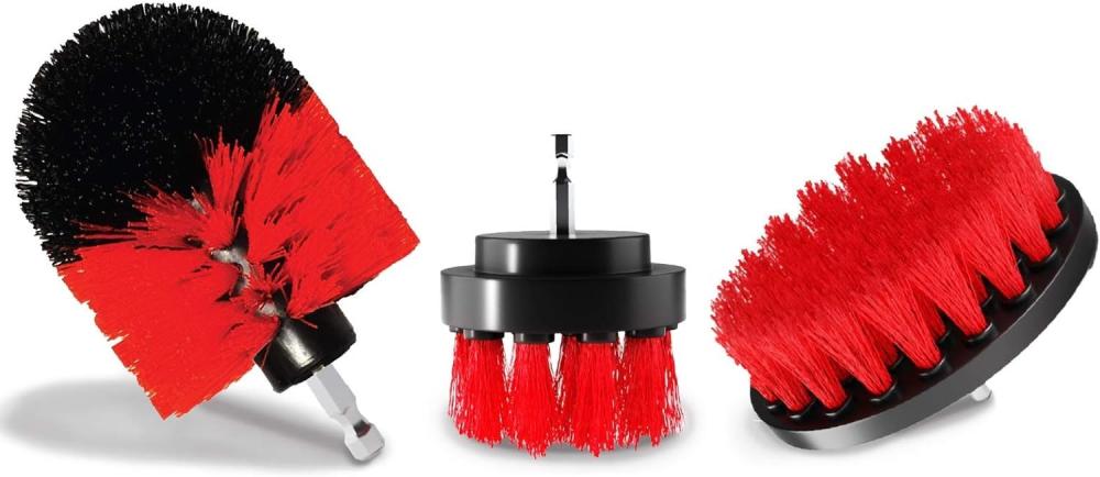  3 Pack Borstset Till Skruvdragare - Röd
