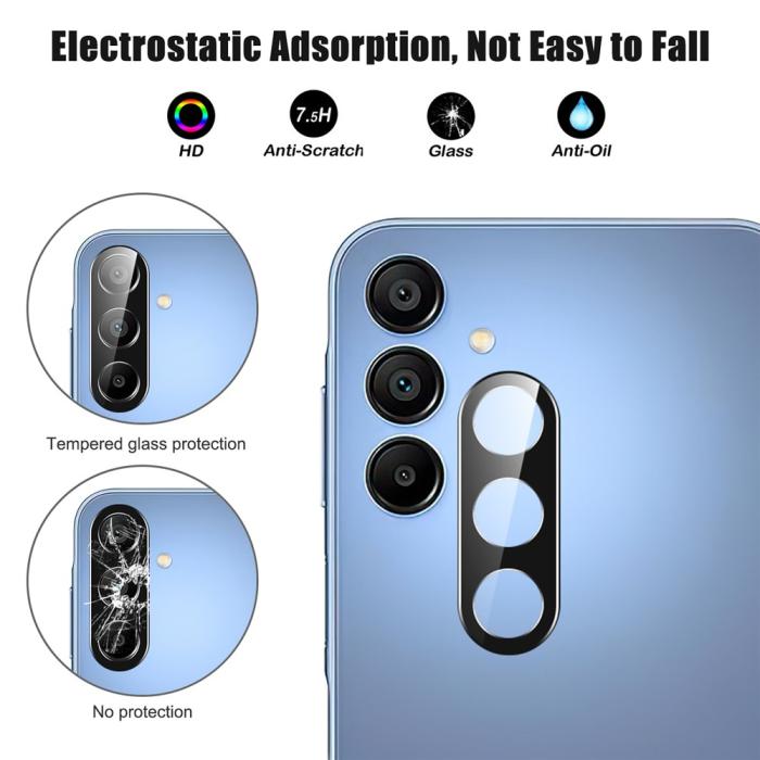 Bild 3,  Samsung Galaxy A57 5G Linsskydd Härdat Glas Svart