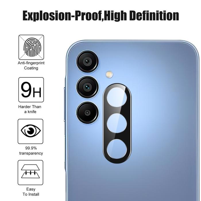 Bild 4,  Samsung Galaxy A57 5G Linsskydd Härdat Glas Svart