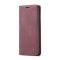 CASEME CASEME Samsung Galaxy S21 FE Fodral Retro Flip Läder Vinröd