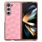  Galaxy Z Fold 6 Skal Läder Rosa