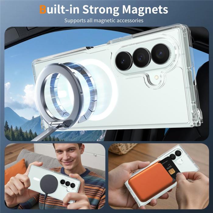 Bild 6,  Samsung Galaxy Z Fold 8 Ultra Skal MagSafe TPU Transparent