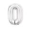  Sifferballong Nummer 0 40 cm Silver