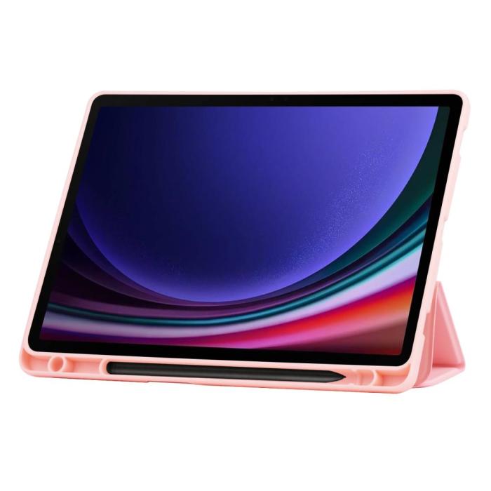 Bild 4, Tech-Protect Tech-Protect Galaxy Tab S9 FE Fodral SmartCase Pennhållare Rosa