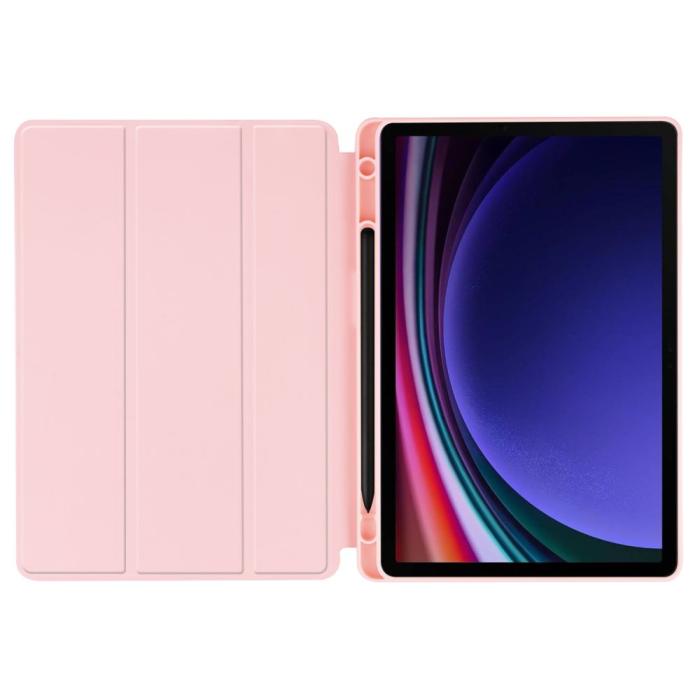 Bild 5, Tech-Protect Tech-Protect Galaxy Tab S9 FE Fodral SmartCase Pennhållare Rosa