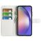  Samsung Galaxy A55 5G Fodral Litchi Läder Vit