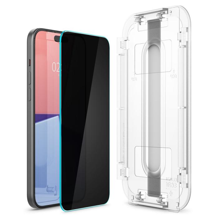 Bild 3, Spigen Spigen iPhone 16 / 15 2-PACK GLAS.tR 
