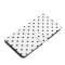  Motorola Edge 70 Fodral Polka Dot Läder Vit / Svart