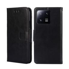  Xiaomi 13 Pro 5G Fodral Solid L&auml;der Svart