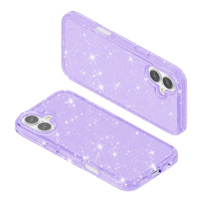 Bild 6,  iPhone 17 Skal Hybrid Glitter Lila