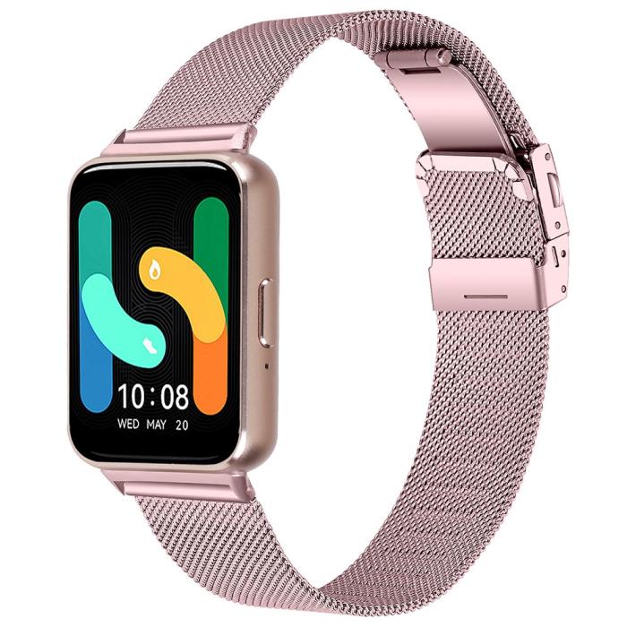 Bild 2,  Samsung Galaxy Watch Fit 3 Klockarmband Milanese Rosa