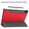  Samsung Galaxy Tab S9 Fodral Tri-Fold Läder Röd