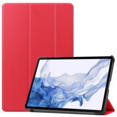  Samsung Galaxy Tab S9 Fodral Tri-Fold L&auml;der R&ouml;d