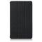  Samsung Galaxy Tab A7 Lite 8.7 - Tri-Fold Läder Fodral - Svart