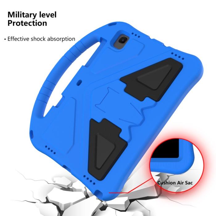 Bild 2,  Samsung Galaxy Tab A7 10.4 Skal Eva Med Kickstand För Barn Blå