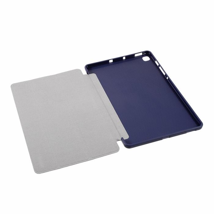 Bild 5, AMORUS Samsung Galaxy Tab S6 Lite - AMORUS Tri-Fold Fodral - Mörk Blå